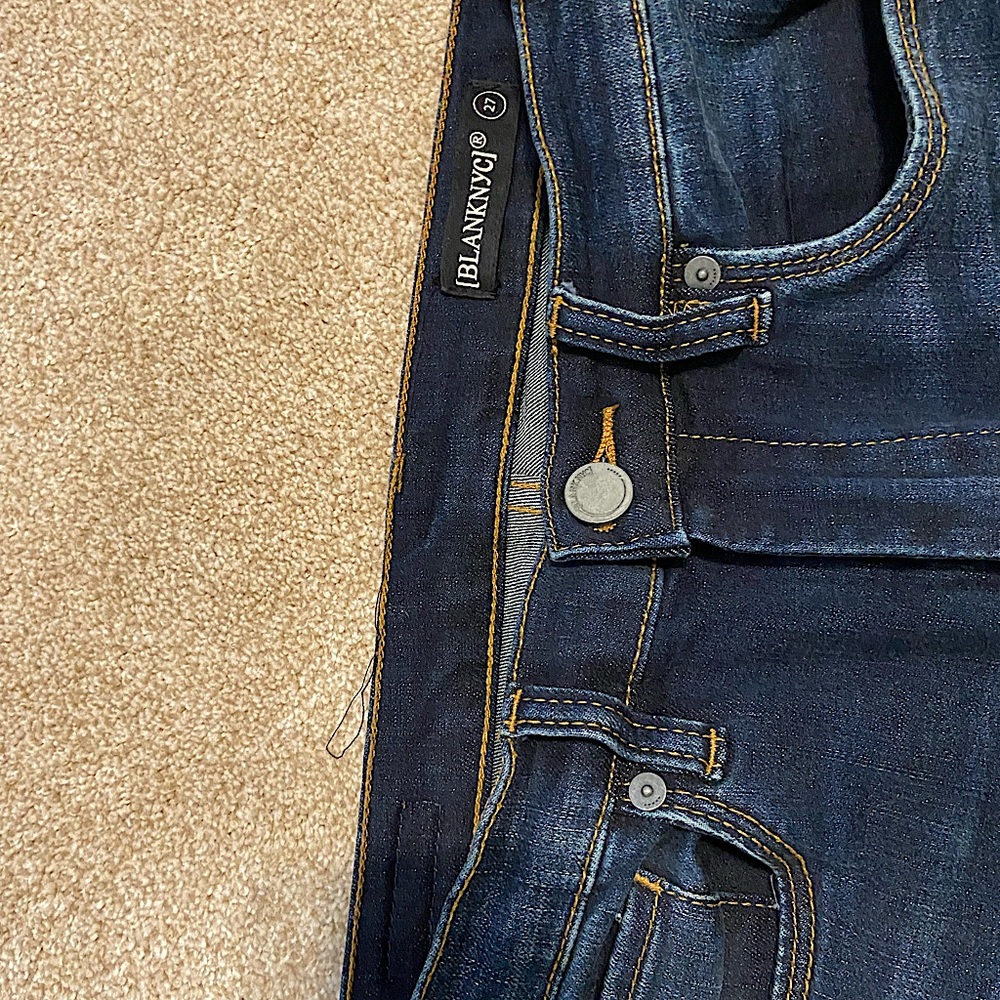 Blank NYC Jeans slim through leg with flared opening